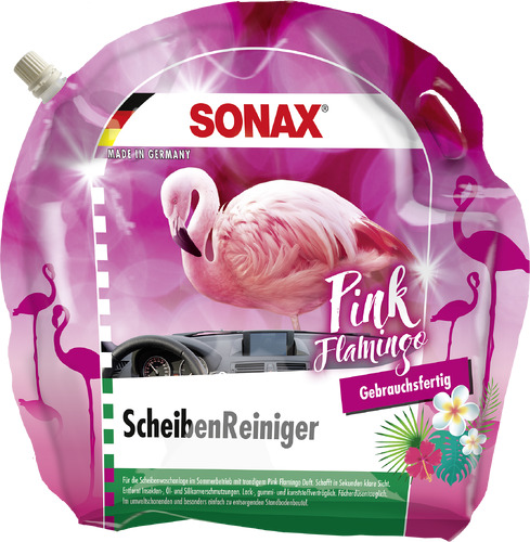 Sonax Scheiben Reiniger gebrauchsfertig Pink Flamingo 3 Liter