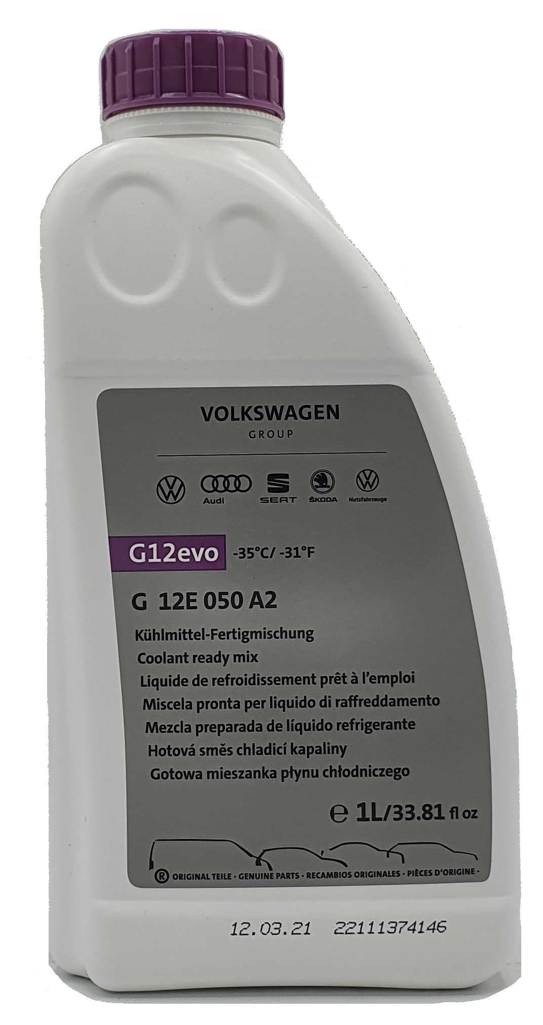 VW Original Kühlerfrostschutz G12EVO Ready Mix 1 Liter