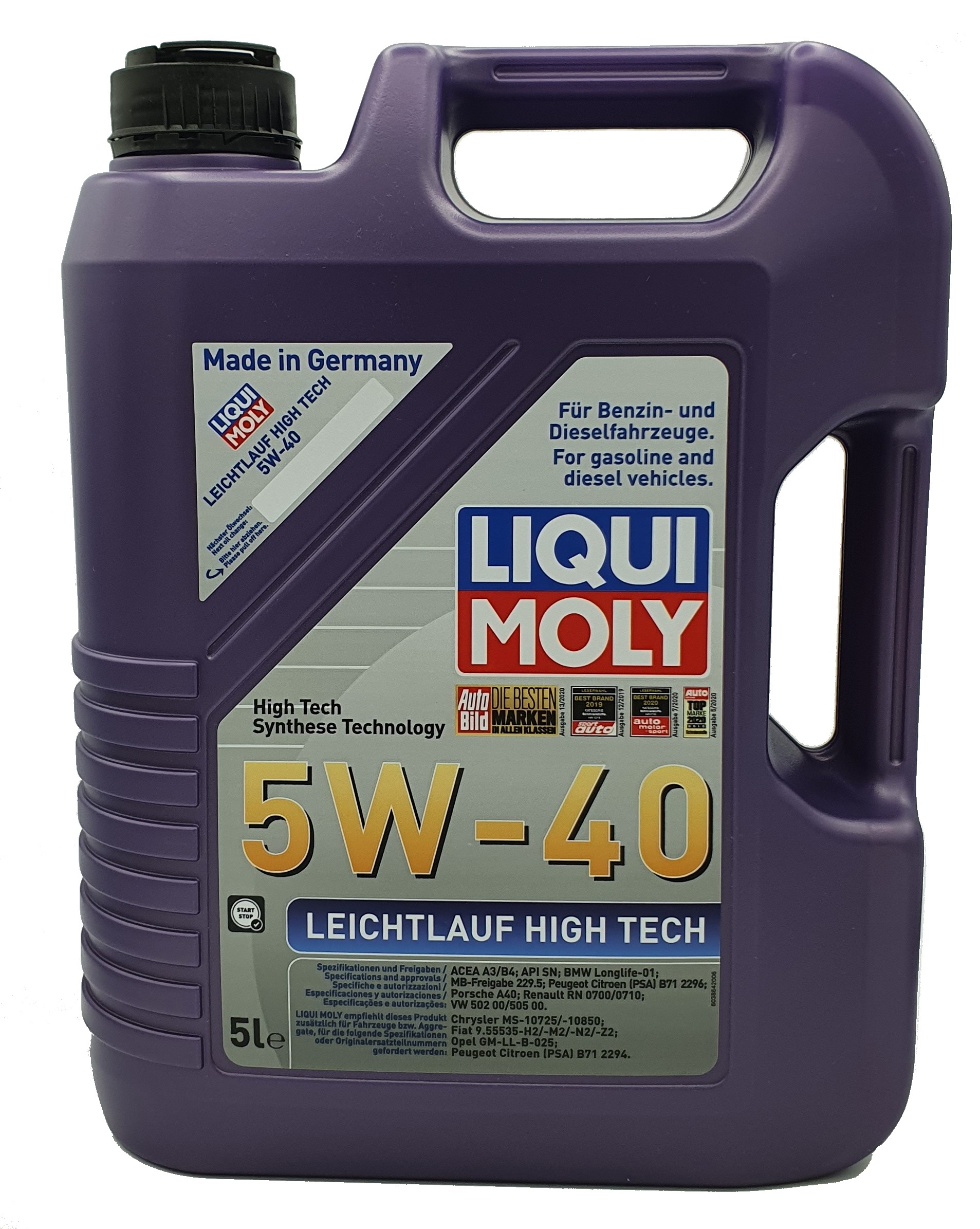Liqui Moly Leichtlauf High Tech 5W-40 5 Liter